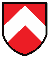 blason de gueules au chevron d'argent