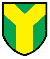  blason de sinople au pairle d'or