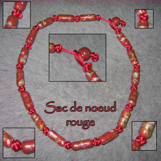 Sac de noeud rouge
